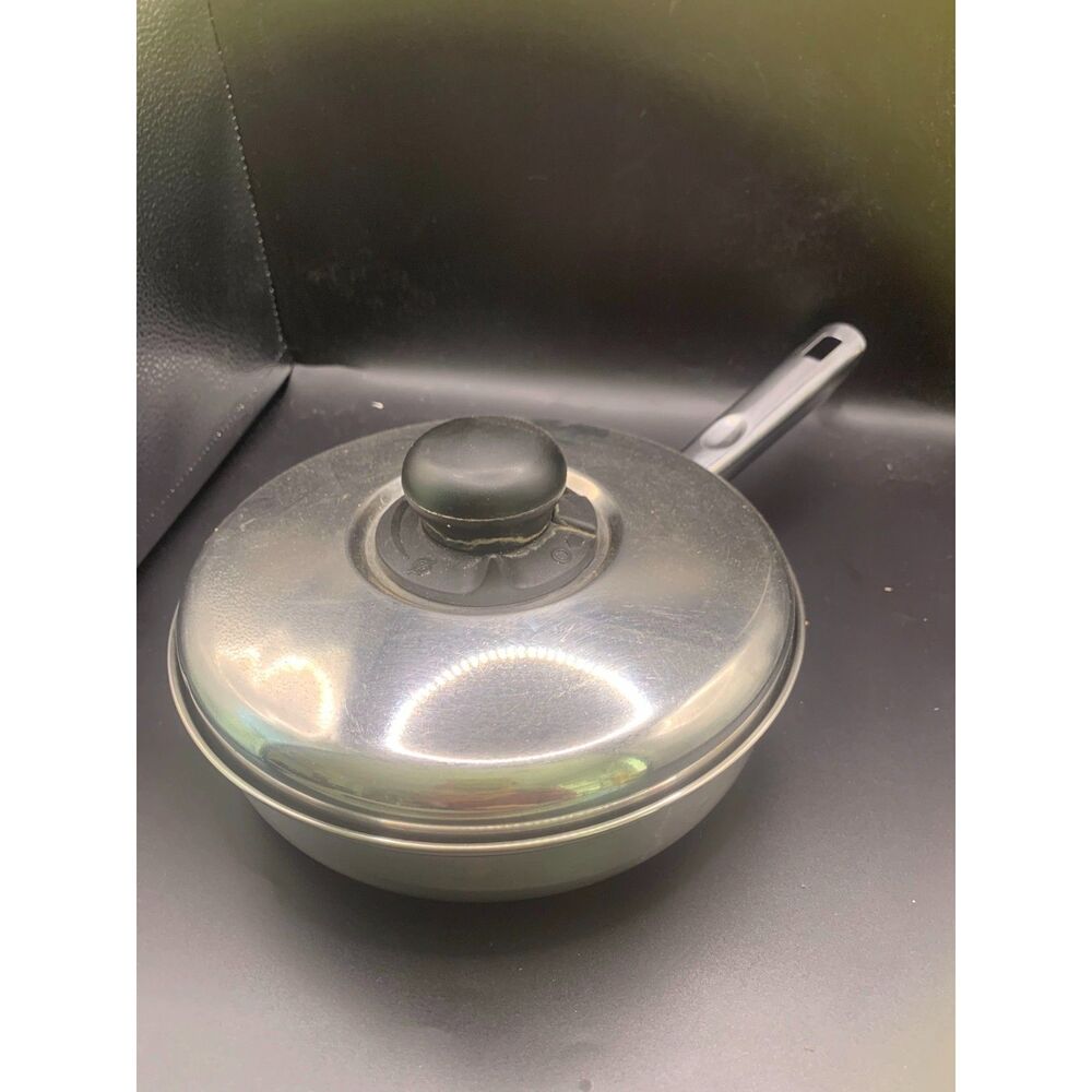 Philippe Richard 12” Stainless Steel Jumbo Fry Pan Cooker With Lid
